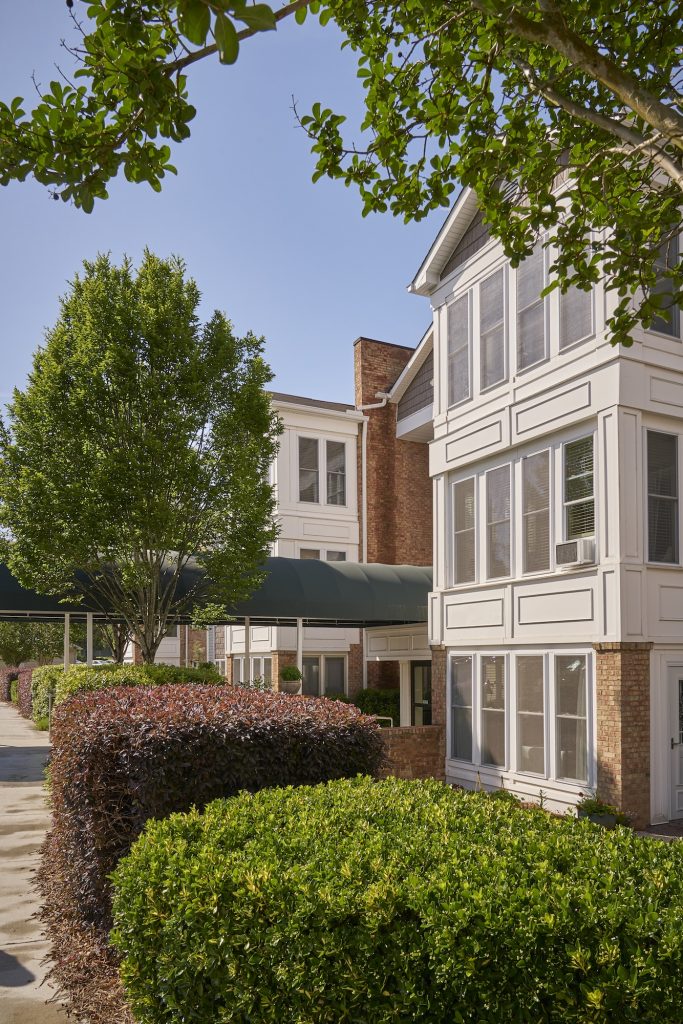 Exterior view of a Carolina Meadows apartment