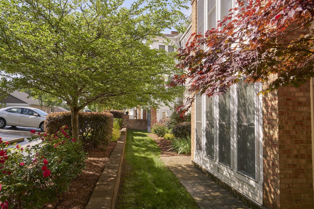 Outdoor view of a Carolina Meadows apartment