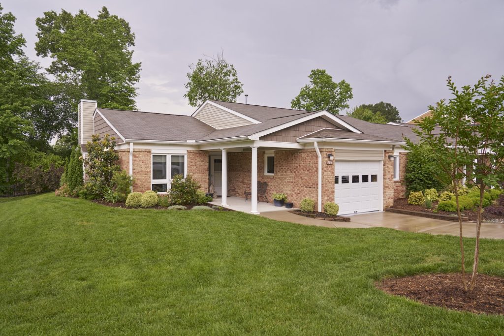 Outside view of a Carolina Meadows villa